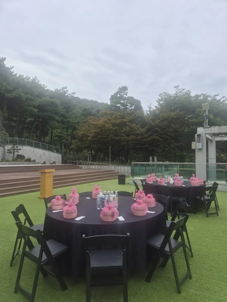 옛돌박물관 보자기 도시락 세팅